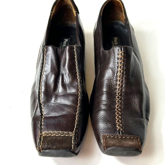 Paul Green Munchen Brown Leather Suede Mismatched Drivers Size 5/US 7.5-8 - Picture 3 of 13
